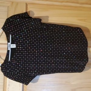Dressy Black sparkly women's top